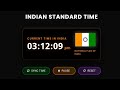 Live IST Clock 🇮🇳 | Indian Standard Time Live | India Time Now