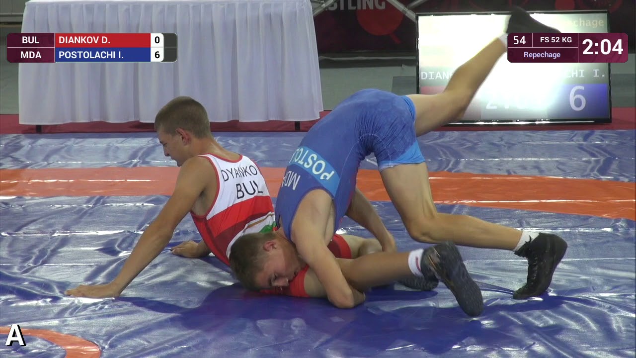 Repechage FS - 52 kg: D. DIANKOV (BUL) v. I. POSTOLACHI (MDA)
