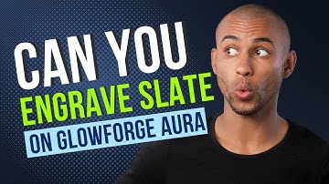 Engraving slate coaster on the Glowforge aura