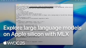 WWDC25: Explore large language models on Apple silicon with MLX | Apple