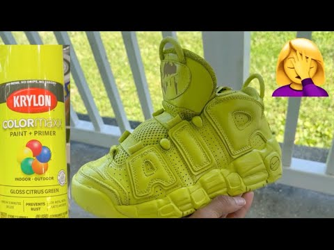 DIY | How to Remove Krylon Spray Paint From A Leather & Fabric Sneaker 😅 ( Part 1)