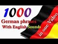 Top 1000 German phrases │With English Sounds │in one video│ Full