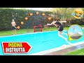 ⚽ TIRO al VOLO CHALLENGE in PISCINA con gli ONES! 🏊‍♂️ (Ho rotto la piscina)