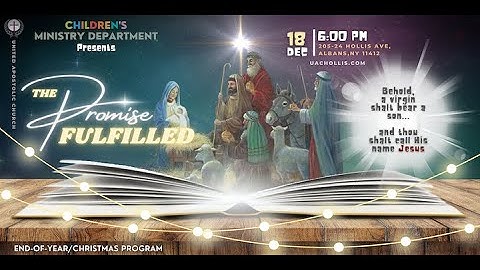 The Promise Fulfilled | Sunday Evening Service | December 18, 2022