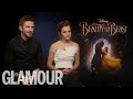 Emma Watson & Dan Stevens Tell All About Beauty & Beast Wrap Part | Glamour UK