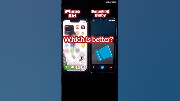iPhone Siri vs Samsung Bixby #reels #iphone #iphone14 #iphone13 #howto #vs #samsung #shorts #tricks