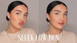 : EASY SLEEK LOW BUN TUTORIAL