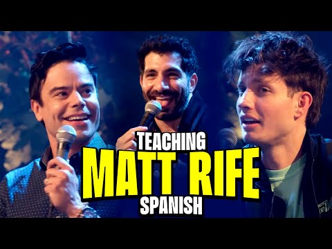 Teaching Matt Rife How to Flirt using Spanish pickup lines