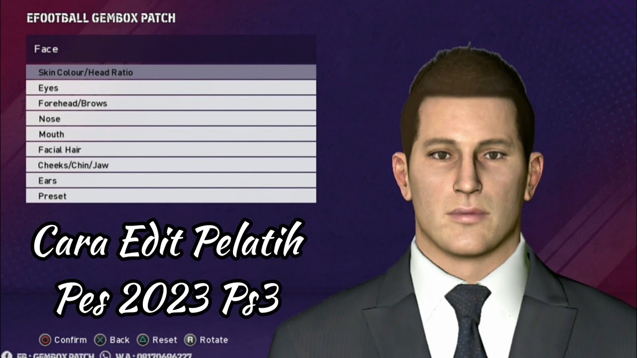 Tutorial Edit Manager/Pelatih Di Pes 2023 Ps3