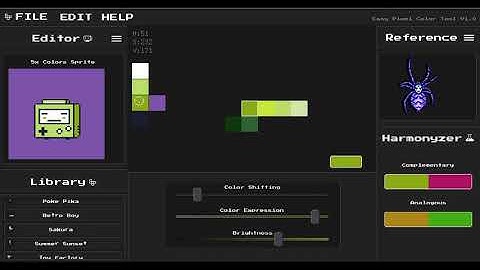 03 ChameleApp - Sprite Color Studio Tutorial - The Library Panel