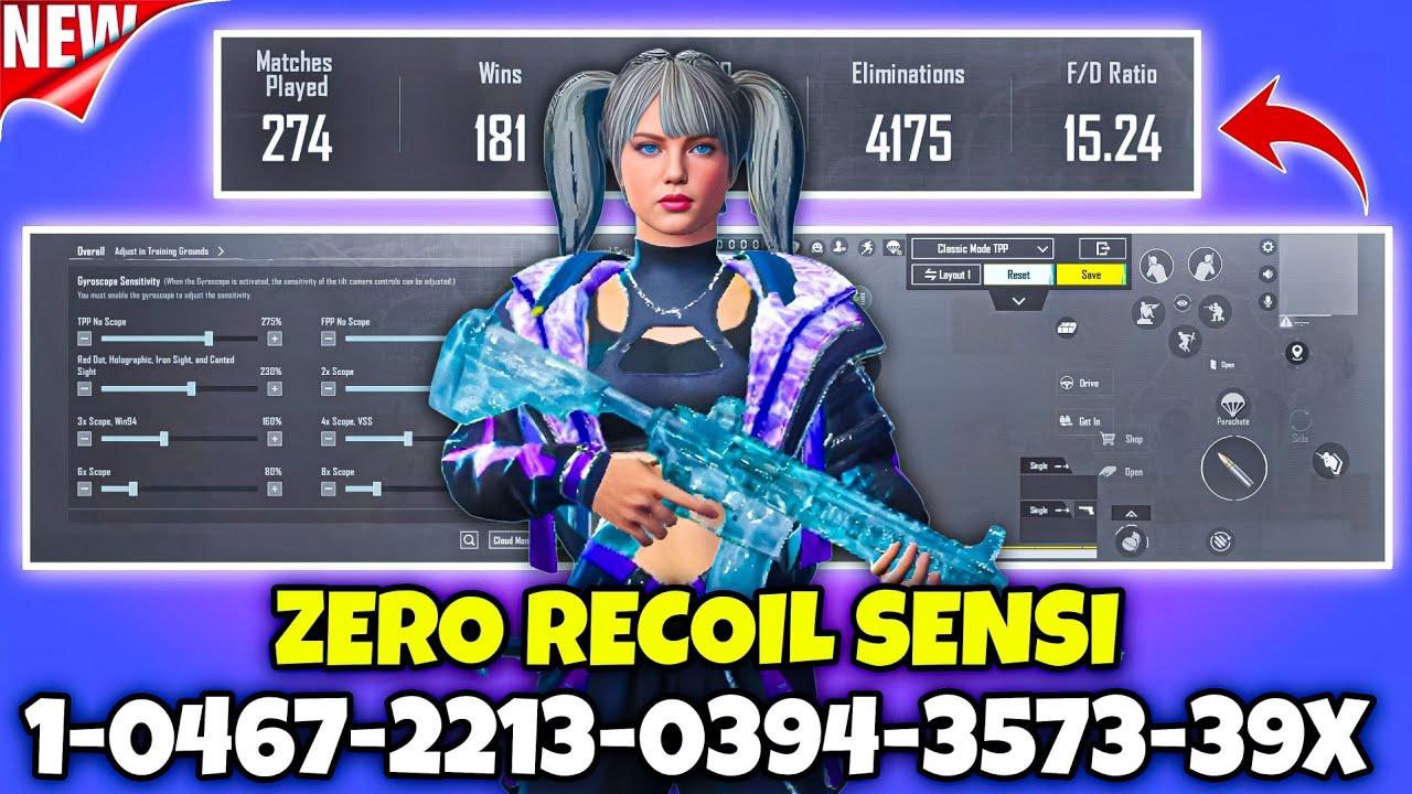 ​Best PUBG Mobile & BGMI Sensitivity Settings 2026 🔥 No Recoil Sensitivity BGMI Gyro & Non-Gyro Code