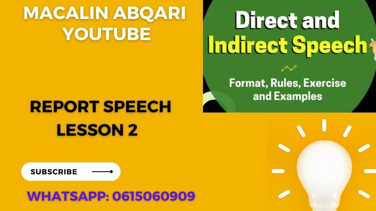 Af-Somaali ku baro REPORT SPEECH ( LESSON 2) - YouTube