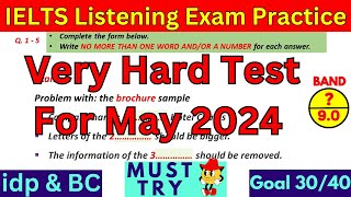 DIFFICULT IELTS LISTENING PRACTICE TEST MAY 2024 WITH ANSWERS | IELTS EXAM PREDICTION | IDP & BC