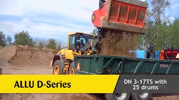 ALLU Transformer Screener Crusher - Screening and Loading Topsoil