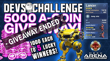 Godlike Lancer Javelin Rack 6/4 | Devs Panther Cage Challenge Giveaway! | Mech Arena: Robot Showdown