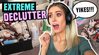 EXTREME BATHROOM DECLUTTER & ORGANIZATION *so satisfying lol