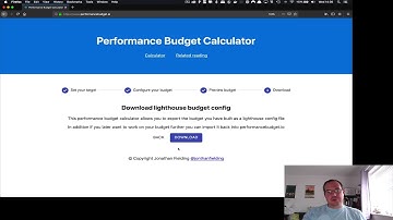 How to create a performance budget with PerformanceBudget.io calcualtor