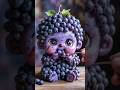 “Cute Grape Baby ASMR 🍇👶 | Ultra Realistic Kawaii Food Eating”