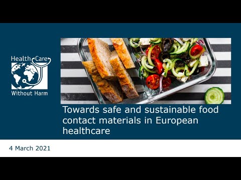 Webinar Towards safe and sustainable food contact materials in European healthcare