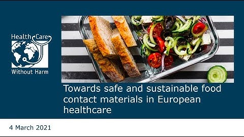 Webinar | Towards safe and sustainable food contact materials in European healthcare