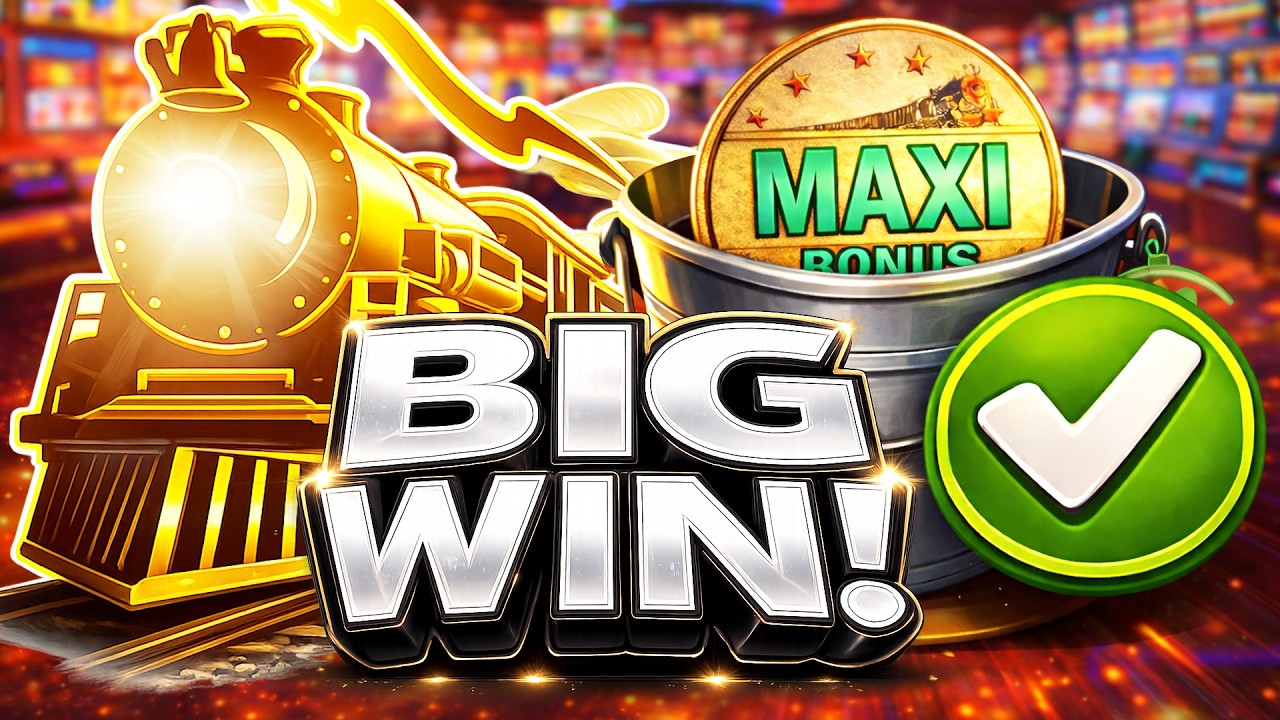 MAXI Coin in All Aboard slot FINALLY! Slot Bucket List Item Checked Off for the BIG WIN!