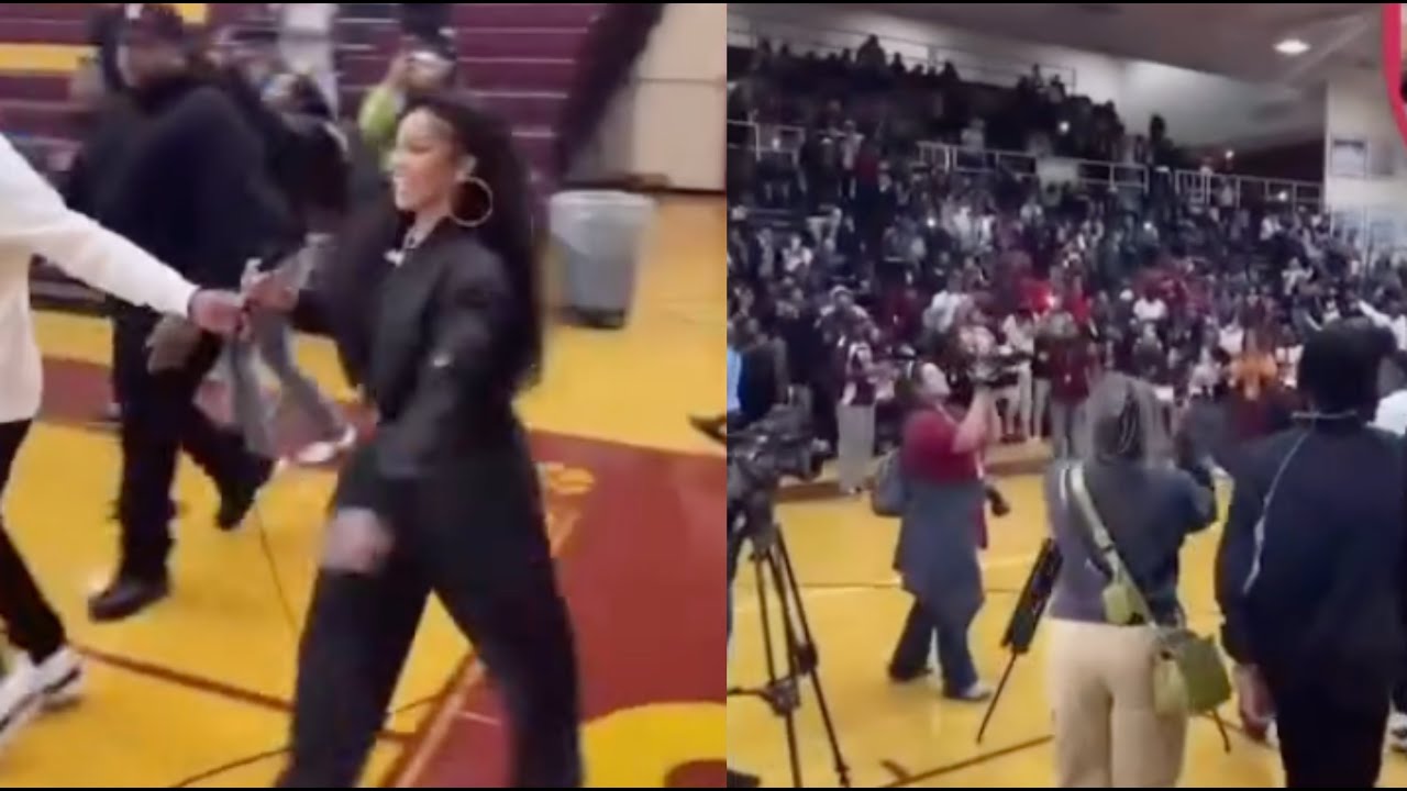 Glorilla Goes Back To Her Old High School With A 25,000 Check YouTube