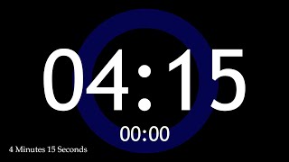 4 MINUTE 15 SECOND TIMER & ALARM
