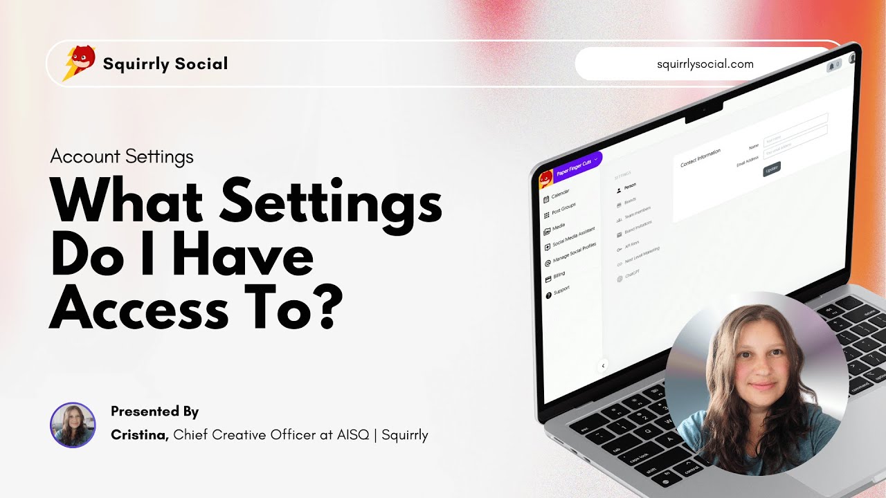[Squirrly Social Tutorial] What You Can Manage in Your Account's Settings