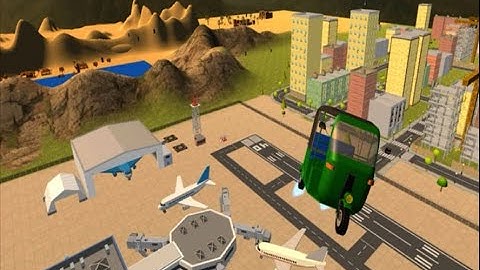 Flying Tuk Tuk Auto Rickshaw Simulator 3D iOS Gameplay