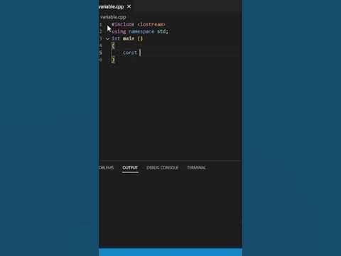 How to create constant in C++ - YouTube