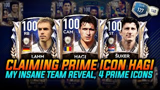 CLAIMING PRIME ICON HAGI | MY 127 RATED TEAM REVEAL | PACK OPENING FIFA MOBILE 21 | 4 PRIME ICONS |