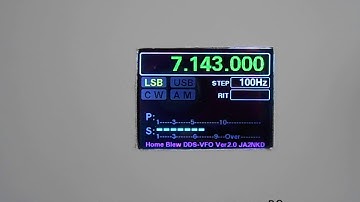 7MHｚ TRX(2)  TFT-LCD VFO controller ajusted S-meter   DE JA2NKD