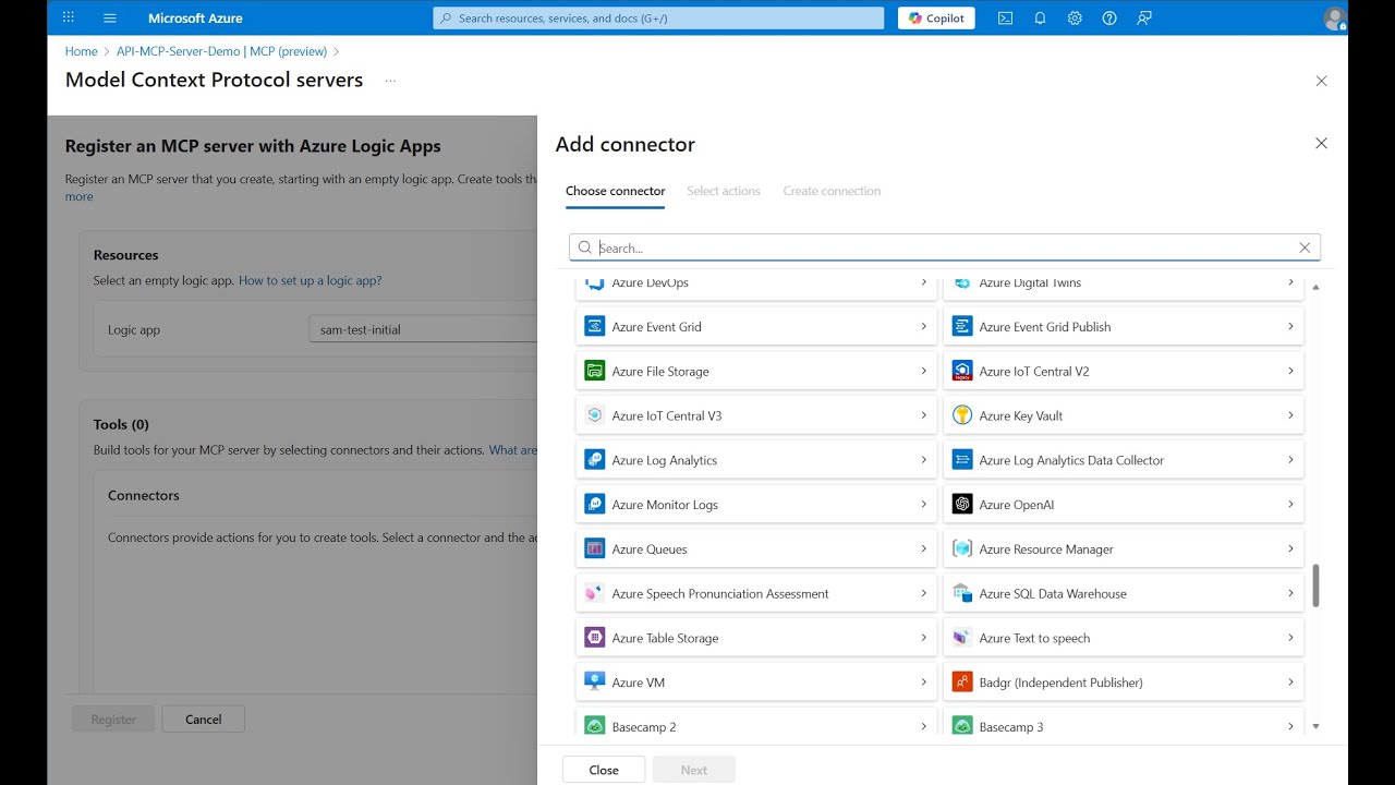 Create MCP Servers using API Center and Azure Logic Apps (Preview ...