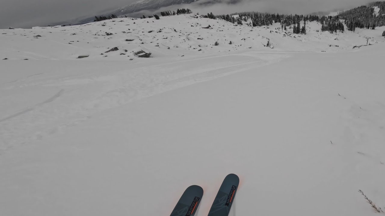 Blackcomb alpine powder day - YouTube