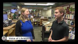 Behind the Library Circulation Desk