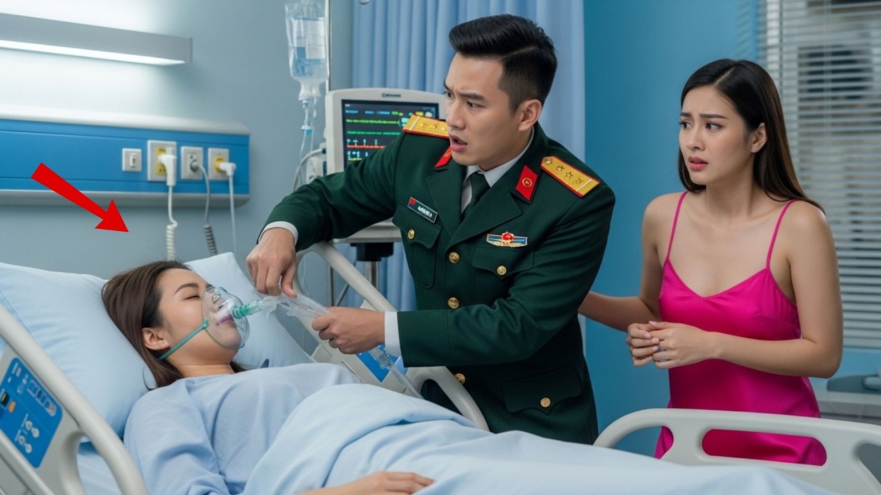 Chồng Thiếu Tá Nhẫn Tâm Rút ốNg Thở Của Vợ Để Đến Với Tiểu Tam, 5p Sau Bố Vợ Đại Tướng Bước Vào