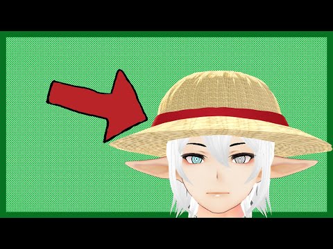 Vroid Tutorial | How to make a hat| Luffy&rsquo;s Straw hat