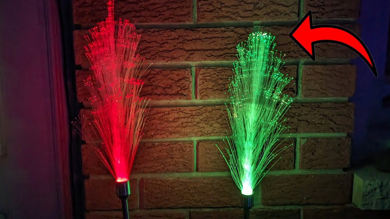 Unique Fiber Optic Solar Accent Lights to Light Up Your Yard YouTube