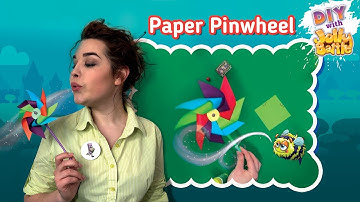 How to Make a Spinning Paper Pinwheel for Kids | Easy Colorful Windmill DIY Tutorial