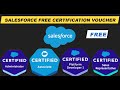 Salesforce free certification course  free gifts by salesforce  certification voucher free