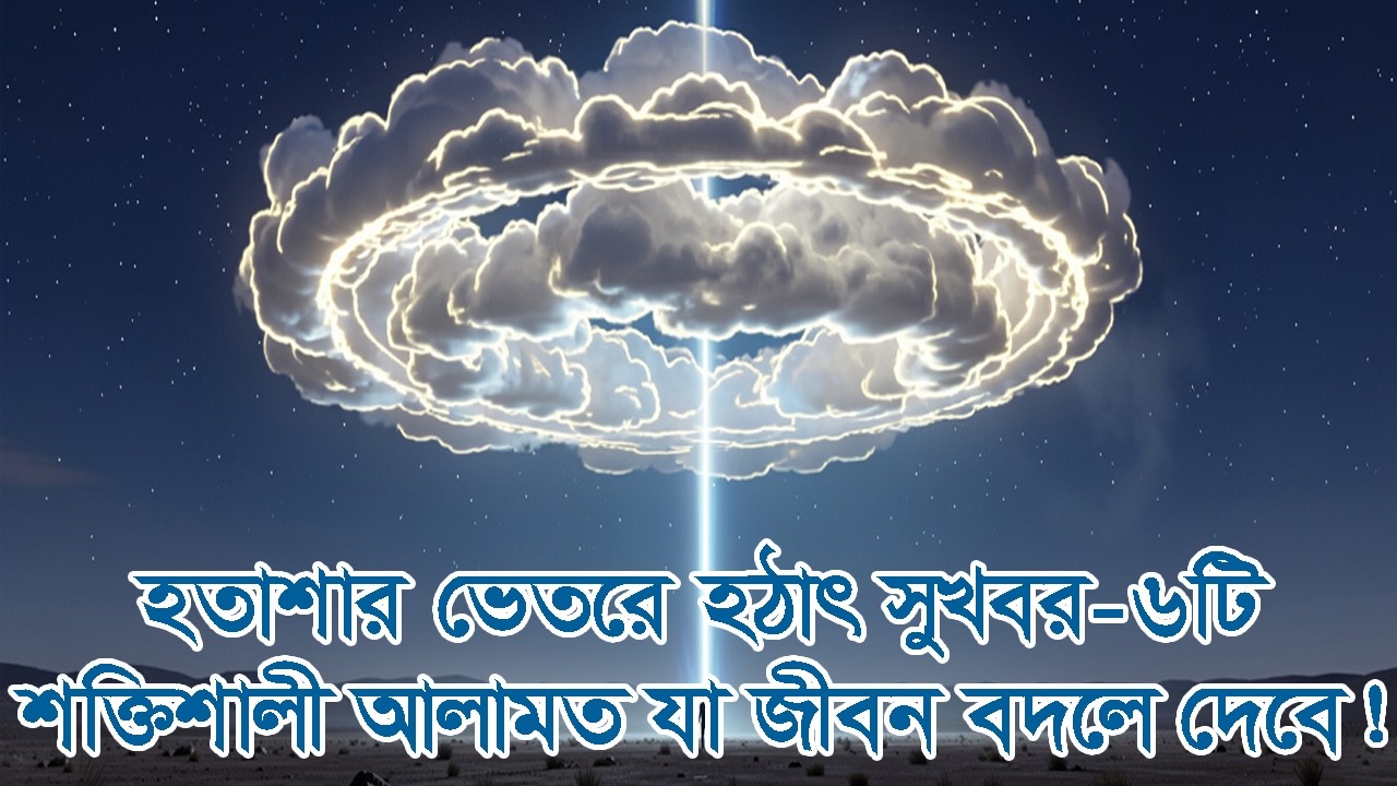 হতাশার ভেতরে হঠাৎ সুখবর—৬টি শক্তিশালী আলামত যা জীবন বদলে দেবে! 6 Hope Signs in Dark Times. #আলোরপথে