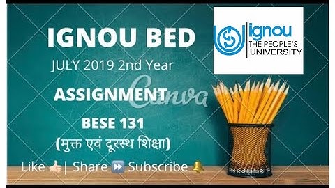 BESE 131 IGNOU BED ASSIGNMENT