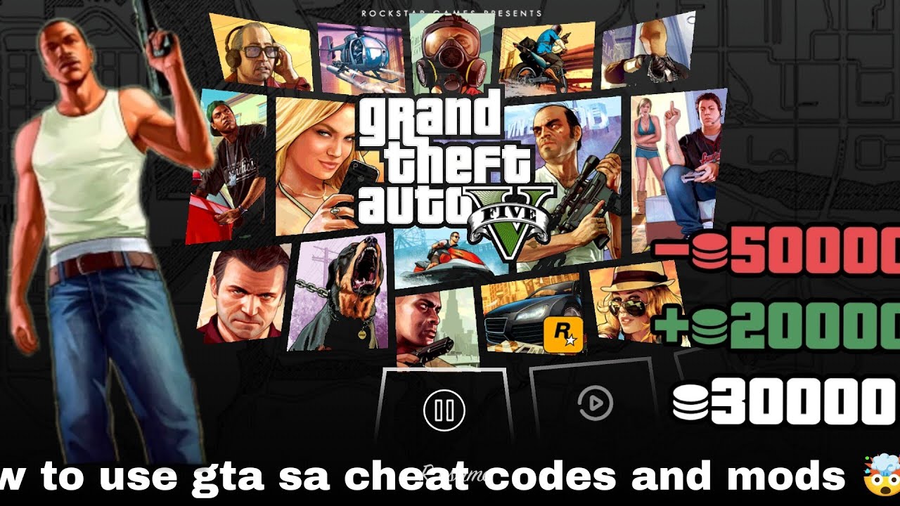 how to use gta sa cheat codes and mods 🤯 100%working - YouTube
