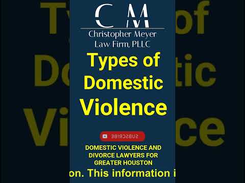 Types of Domestic Violence in Texas
