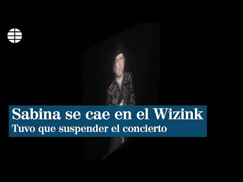 Sabina abandona su concierto tras sufrir una aparatosa caída