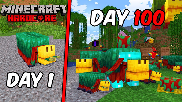 Aku bertahan selama 100 Hari jadi Sniffer di MInecraft