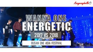 Wanna One (워너원) - "Energetic (에너제틱)"  2017 VS 2018 @BUSAN ASIA FESTIVAL |COMPARISON