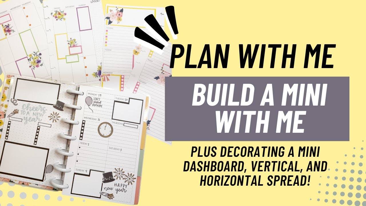 Setting Up a our New Mini Planner + Decorating All 3 Layouts