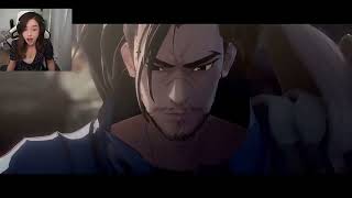 Pokimane Reacts To Kin Of The Stained Blade Spirit Blossom 2020 Cinematic Lol