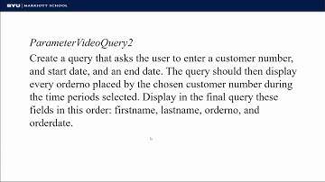 Access Query Parameter Video